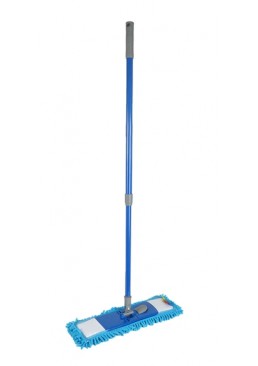 Швабра Eco Fabric EF-4026-BL из микрофибры 43×10 см с телескопической ручкой 78–122 см (голубая) 